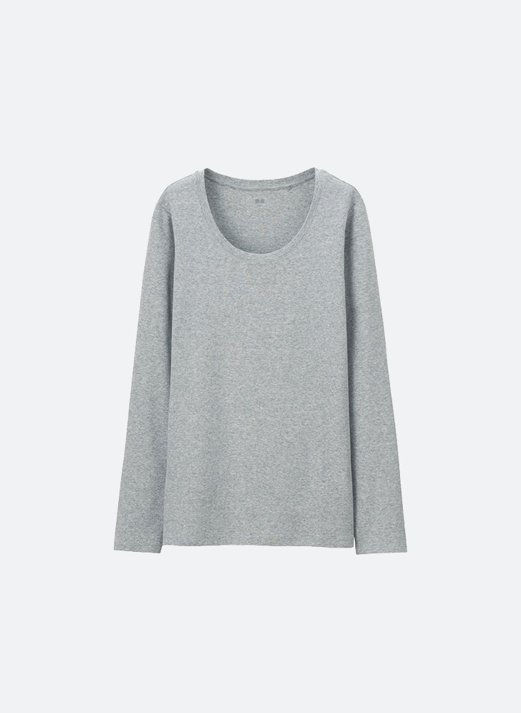 Solid Crop Sweatshirt